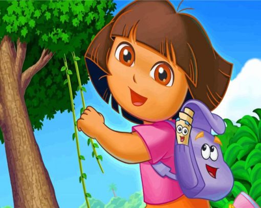 Dora The Explorer paint by number