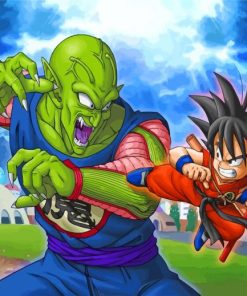 Dragon Ball Goku And Piccolo paint by number