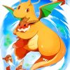 Dragonite-pokemon-paint-by-number