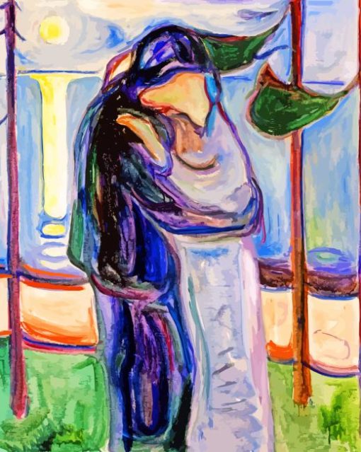 Edvard Munch The Kiss Paint By Numbers