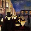 Evening On Karl Johan Street Edvard Munch Paint By Number