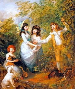 Gainsborough The Marsham Children paint by numbers