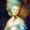 Gainsborough woman in blue paint by numbers