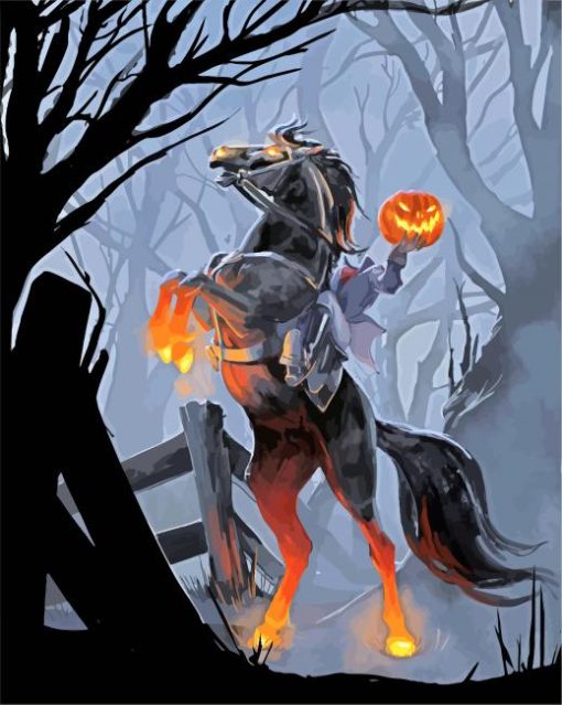 Headless Horseman Art paint by numbers