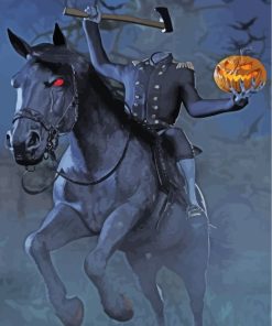 Headless-Horseman-paint-by-numbers