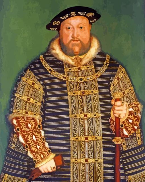 Henry VIII Monarch of england paint by numbers