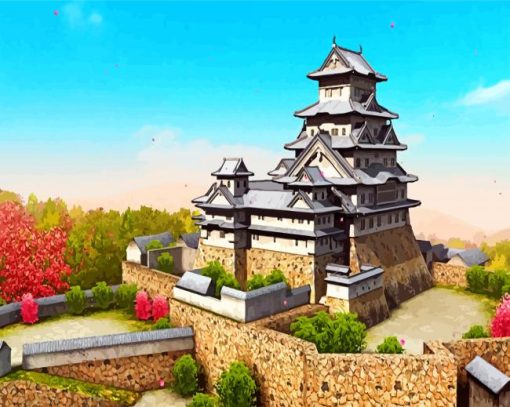 Himeji Castle Paint by numbers