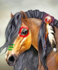 Indian Horse paint by numbers