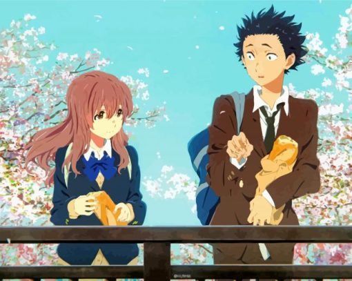 Ishida And Shoko A Silent Voice paint by numbers