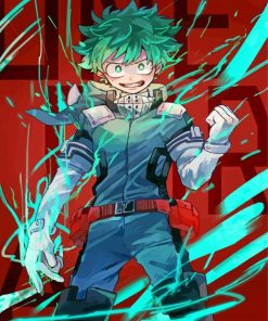 Izuku Midoriya Deku paint by number