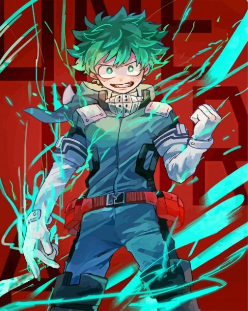 Izuku Midoriya Deku paint by number