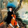 John Chafy Playing the Violoncello Gainsborough paint by numbers