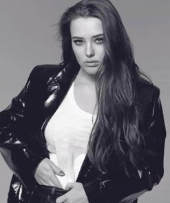 Katherine-Langford-black-and-white