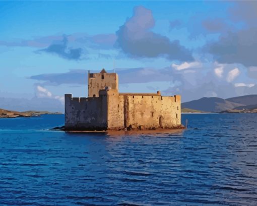 Kisimul Castle Isle Of Barra paint by number