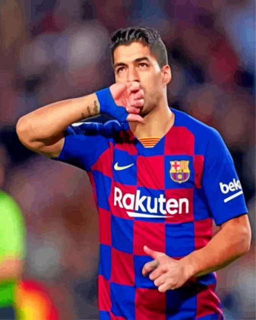 Luis-Suarez-fcb-paint-by-number