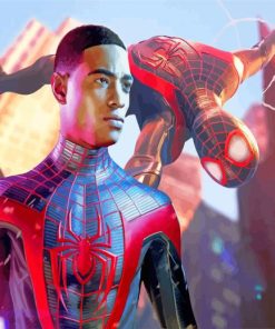 Marvel Hero Miles Morales paint by number