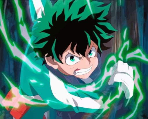 Mha Izuku Midoriya paint by number