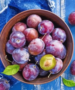 Plums Fruit paint by number