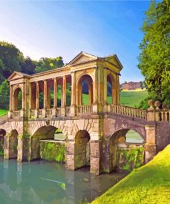 Prior Park Garden paint by number