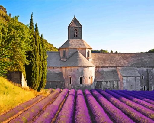 Provence Lavender House Paint by numbers