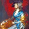 Sarah Siddons By Gainsborough Paint by number