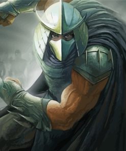 Shredder Supervillain paint by number