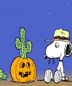 Snoopy Halloween paint by number