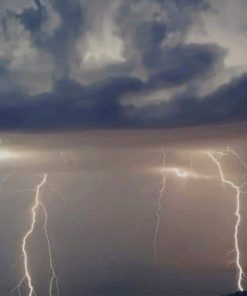 Thunderstorm Across The Sky paint by numbers