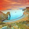 Sunset At Durdle Door paint by numbers