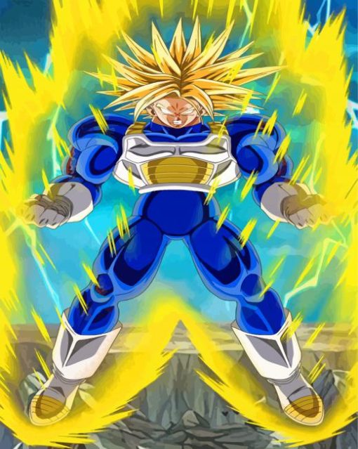 Super Saiyan Trunks Dragon Ball Anime paint by numbers