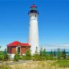 The Crisp Point Lighthouse Landscape Paint by number