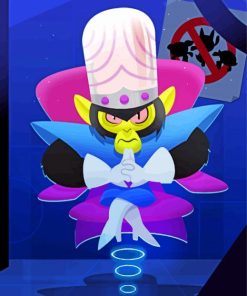 The Powerpuff Girls Mojo Jojo Paint by numbers