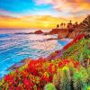 Tropical Laguna Beach paint by numbers