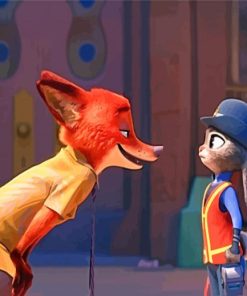 Zootopia Juddy And Nick Widle paint by number