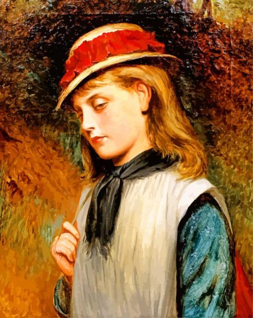 A Young Girl Charles Sillem Paint by numbers