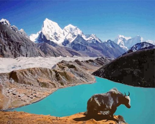 aesthetic-Gokyo-Lakes-paint-by-numbers