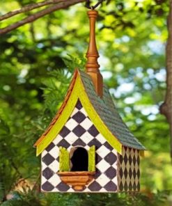 Aesthetic Bird House Paint by numbers