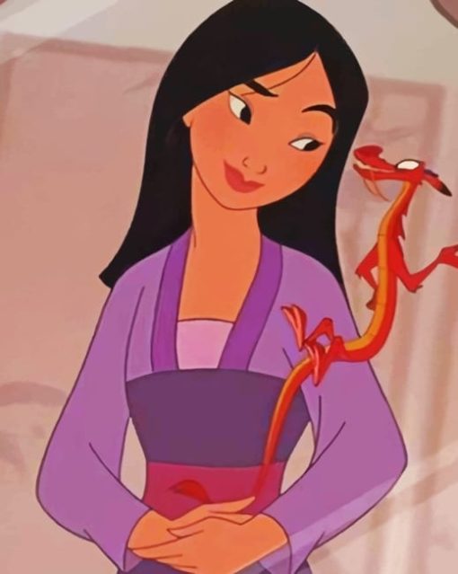 Disney Princess Mulan paint by numbers