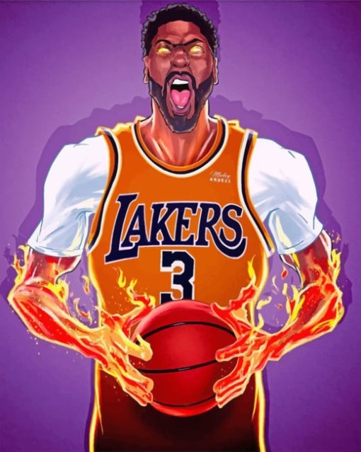 anthony-davis-lakers-Art-paint-by-numbers