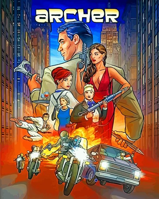 archer-tv-show-poster-paint-by-number