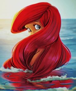 ariel princesa paint by numbers