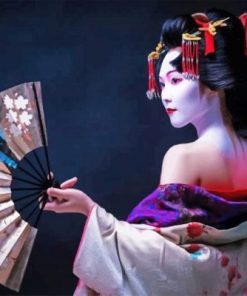 Asian Geisha paint by numbers