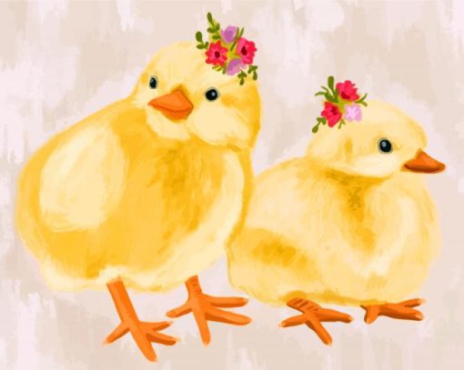 Baby Chicks Paint by numbers