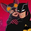 Batman And Catwoman Couple Paint by Numbers