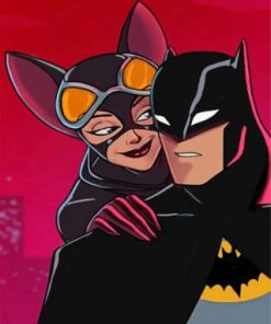 Batman And Catwoman Couple Paint by Numbers