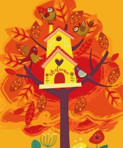 Bird House Paint by numbers