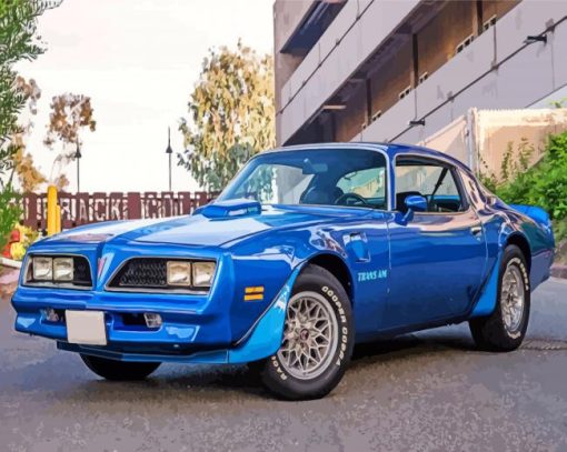 Blue 78 Firebird Trans Am Car