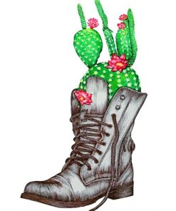 boot-and-cactus-paint-by-numbers