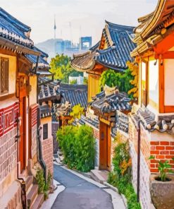 bukchon-hanok-village-south-korea-paint-by-numbers