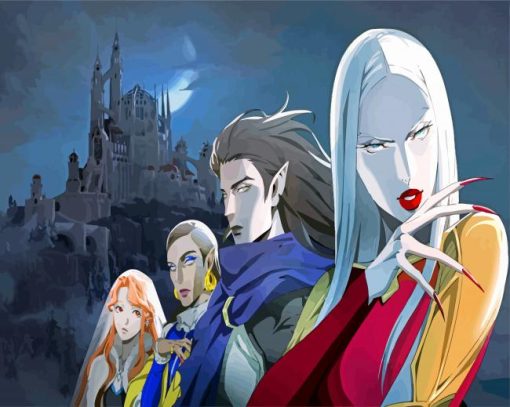 castlevania Anime Characters paint by numbers